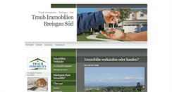 Desktop Screenshot of mtraub-immobilien.de
